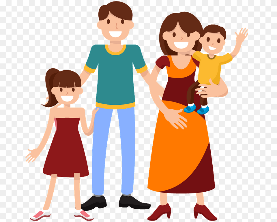 Happy Family Clipart Happy Family Clipart Gif, Clothing, Pants, Person, Male Png Image