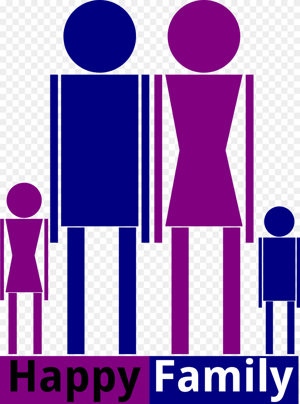 Happy Family Icons, Purple Free Png