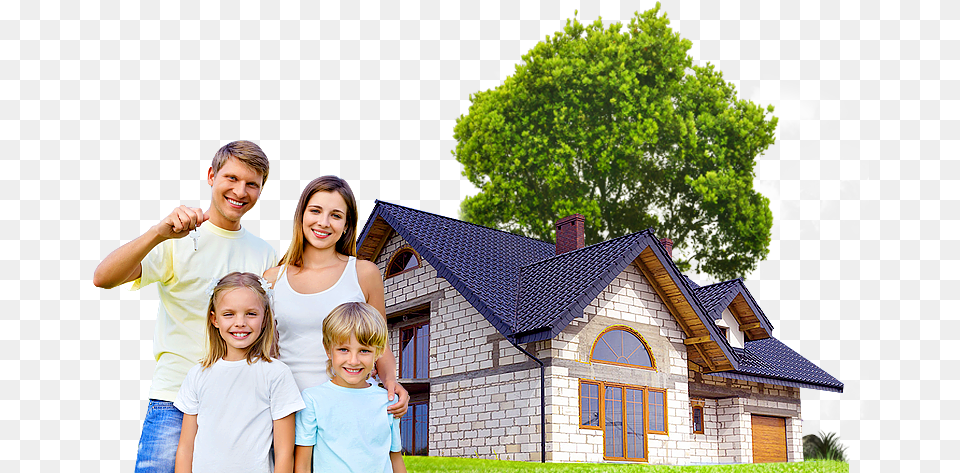 Happy Family With Home, Clothing, T-shirt, People, Person Free Transparent Png