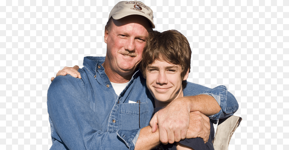 Happy Father And Son Transparent, Person, Baseball Cap, Body Part, Cap Free Png Download