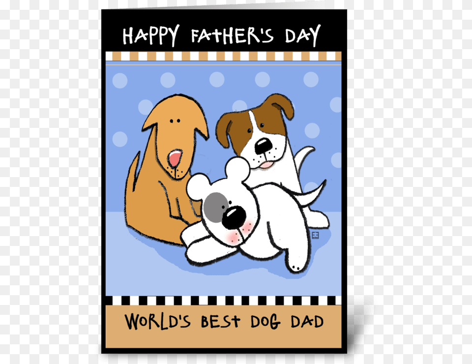 Happy Father39s Day World39s Best Dog Dad Greeting Card Happy Fathers Day Dog Dad, Animal, Mammal, Wildlife, Bear Free Png