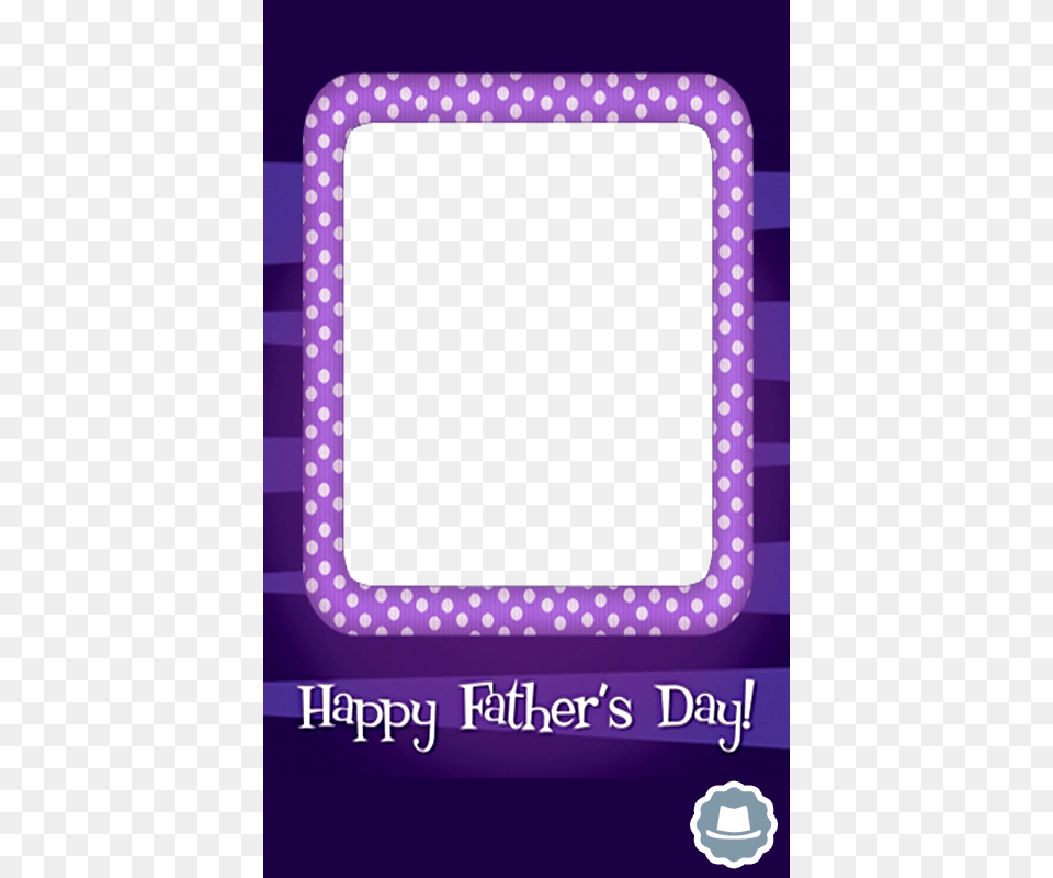 Happy Fathers Day Frame, Purple, Crib, Furniture, Infant Bed Free Png