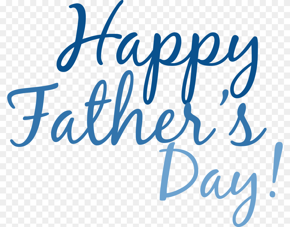 Happy Fathers Day Simple Text, Handwriting Free Png