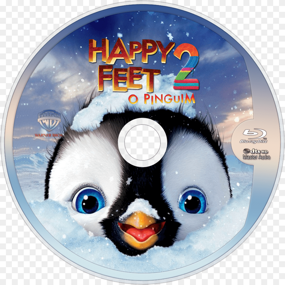 Happy Feet 2 Dvd Label, Disk, Animal, Bear, Mammal Png