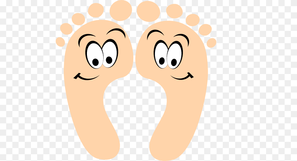 Happy Feet Clip Art, Footprint, Face, Head, Person Png Image