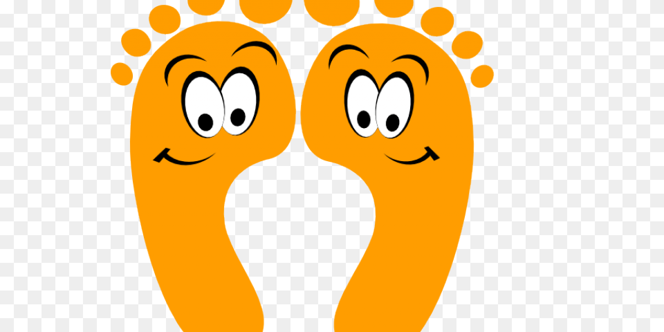 Happy Feet Clipart Kid Foot, Baby, Person, Footprint, Face Free Png