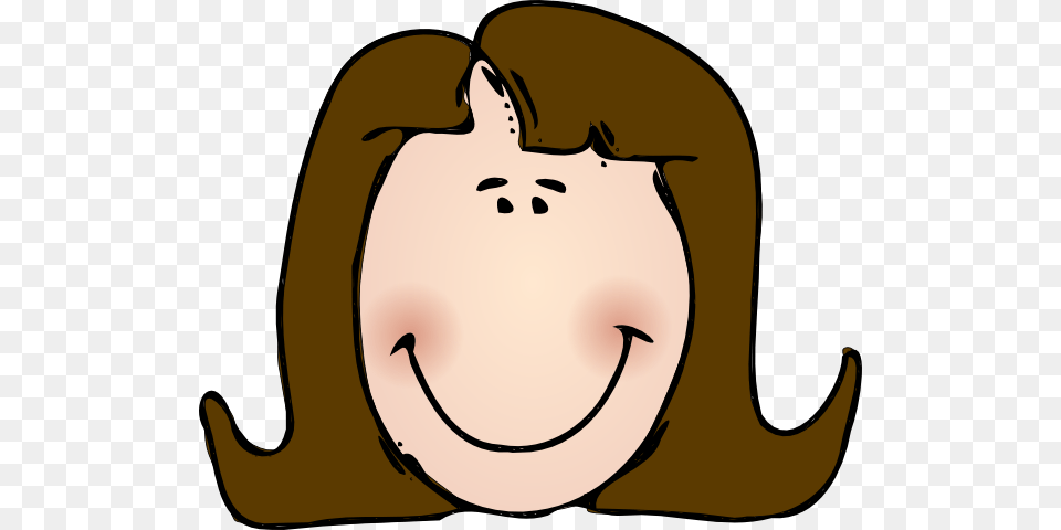 Happy Female Cartoon Face Clip Art, Head, Person, Clothing, Hat Free Png Download