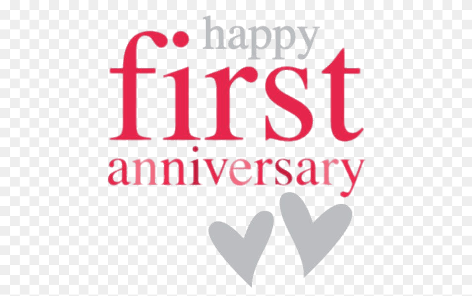Happy First Anniversary, Book, Publication Free Png Download