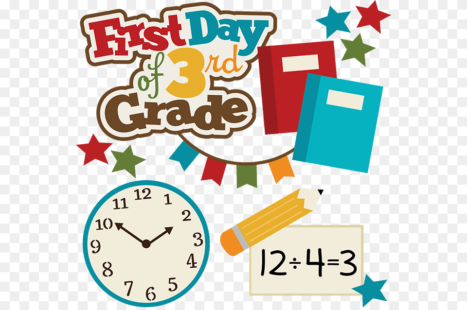 Happy First Day Of School Clipart Svg Transparent Download First Day Of Grade, Advertisement, Poster Png Image