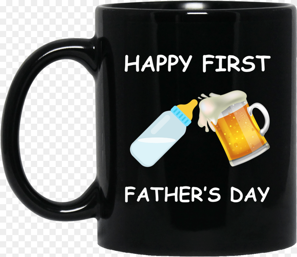 Happy First Father S Day Funny Emoji Men Gift, Cup, Glass, Alcohol, Beer Png