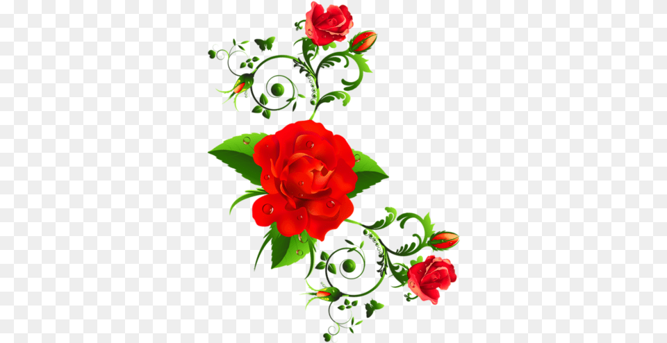 Happy Flowers Red Flowers Red Roses Beautiful Flowers, Art, Floral Design, Flower, Graphics Free Png Download
