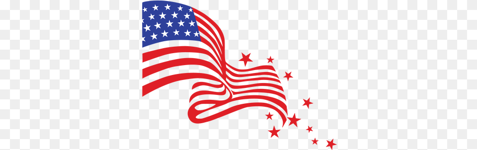 Happy Fourth Of July Flag Stickpng Fourth Of July Flag, American Flag Free Transparent Png