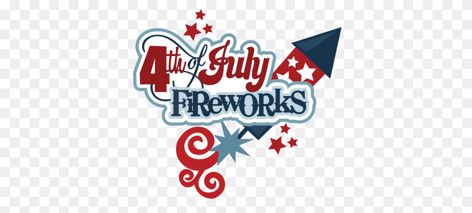 Happy Fourth Of July Rocket Fireworks Sticker Transparent 4 Of July, Dynamite, Weapon Free Png Download