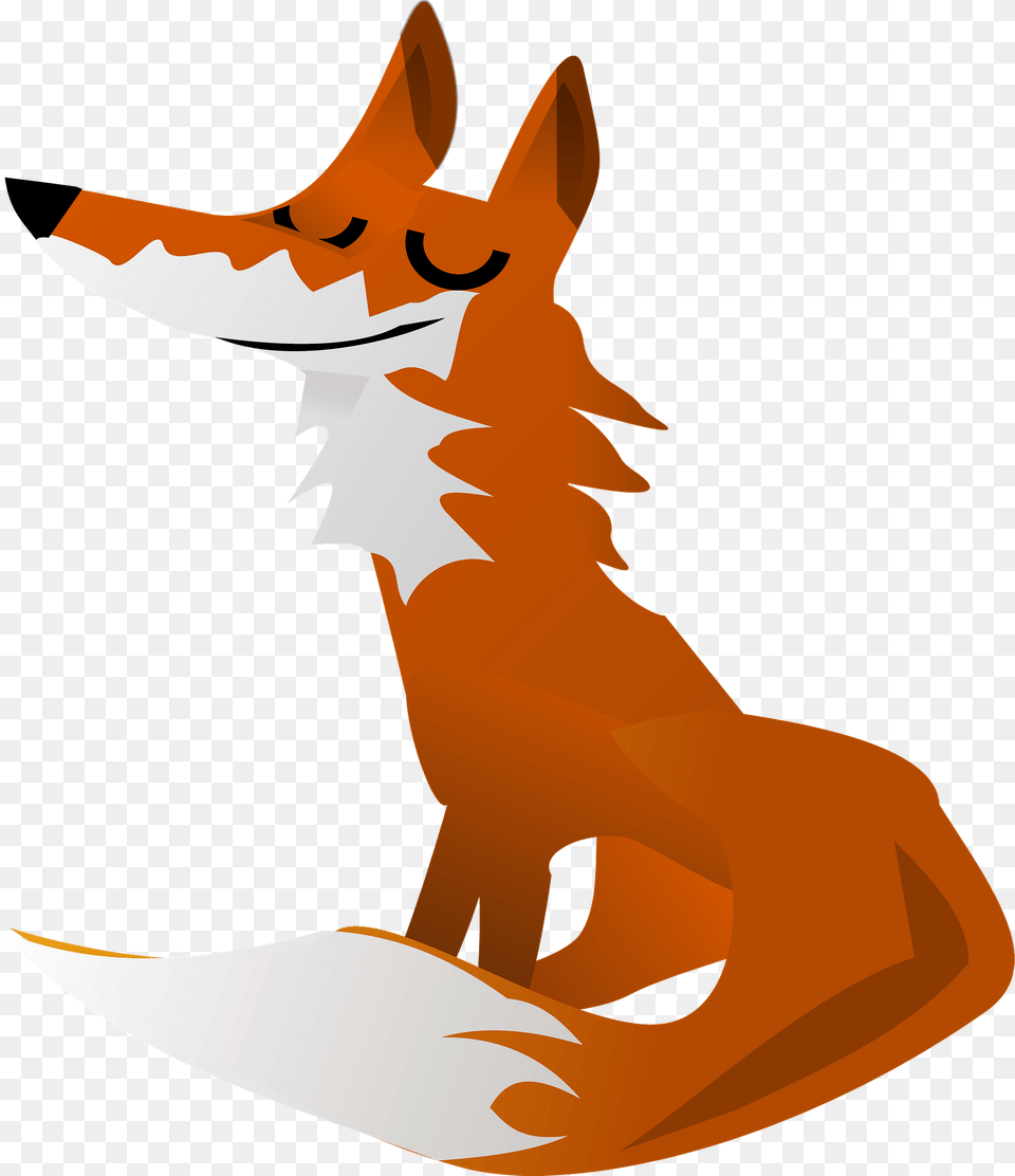 Happy Fox Clipart, Animal, Red Fox, Mammal, Canine Free Transparent Png