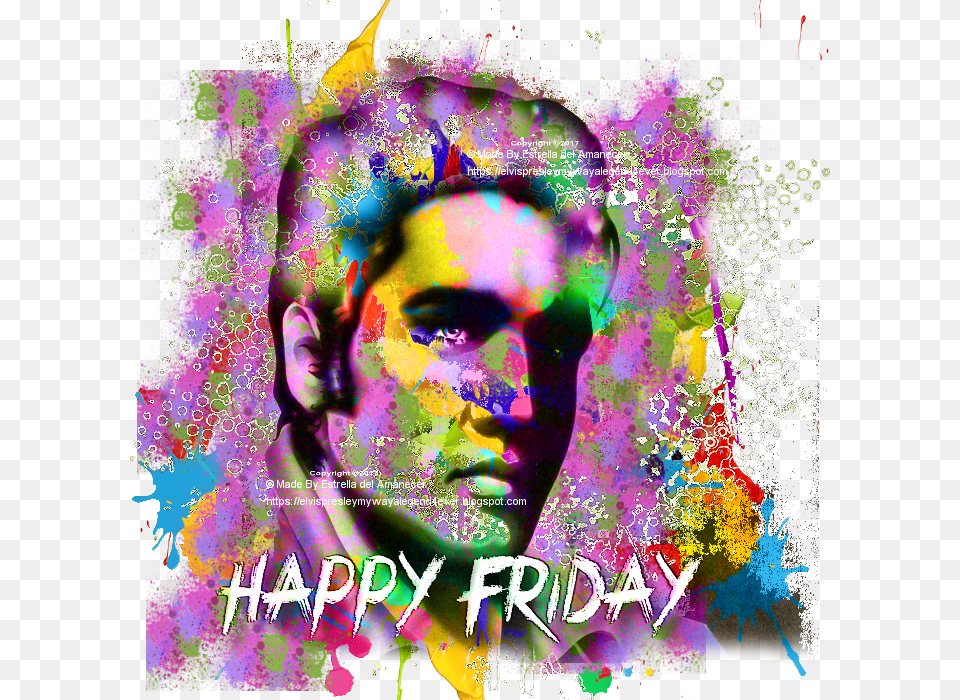 Happy Friday, Art, Collage, Graphics, Poster Png Image