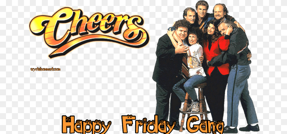 Happy Friday Gang Cheers Tv Show Poster, Adult, Person, Man, Male Png Image