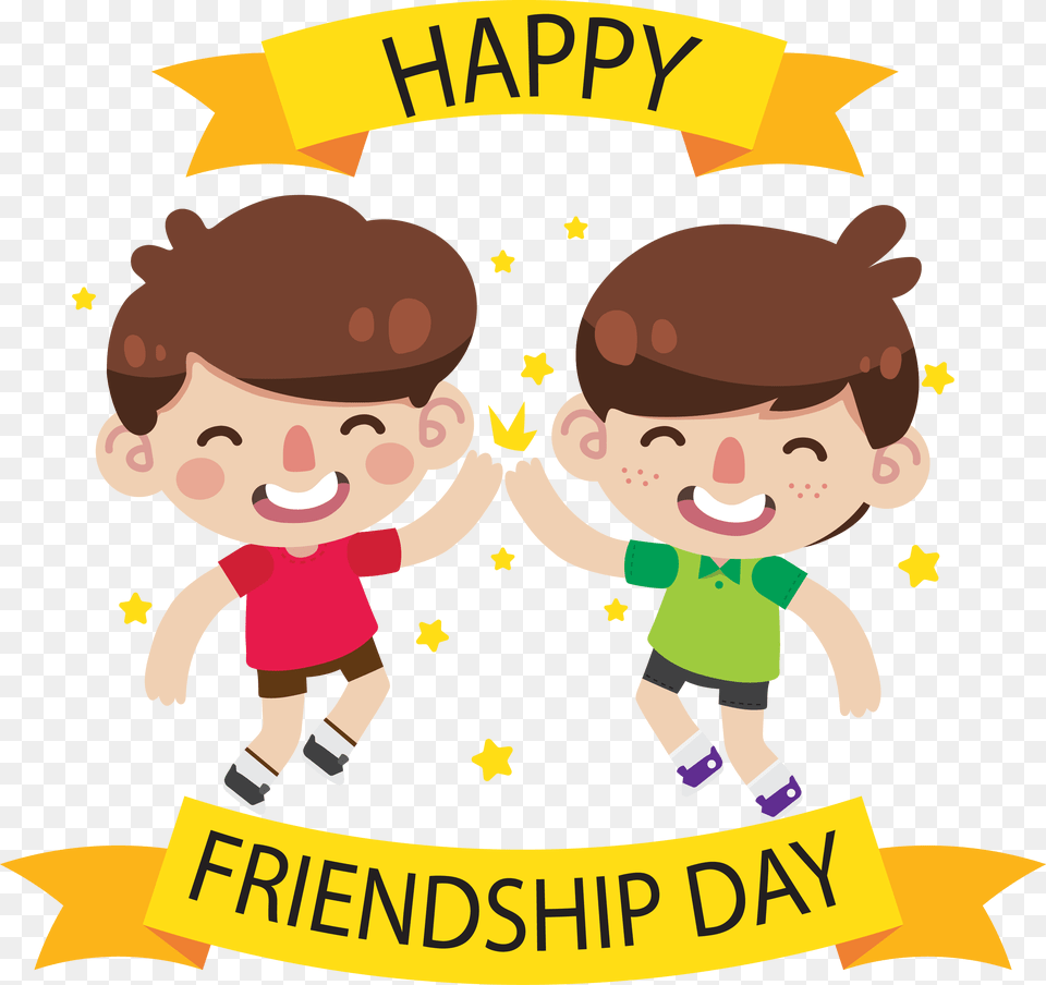 Happy Friendship Day, Advertisement, Poster, Baby, Person Free Transparent Png