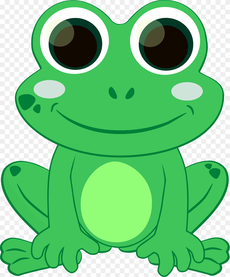 Happy Frog Clipart, Amphibian, Animal, Wildlife, Green Free Png