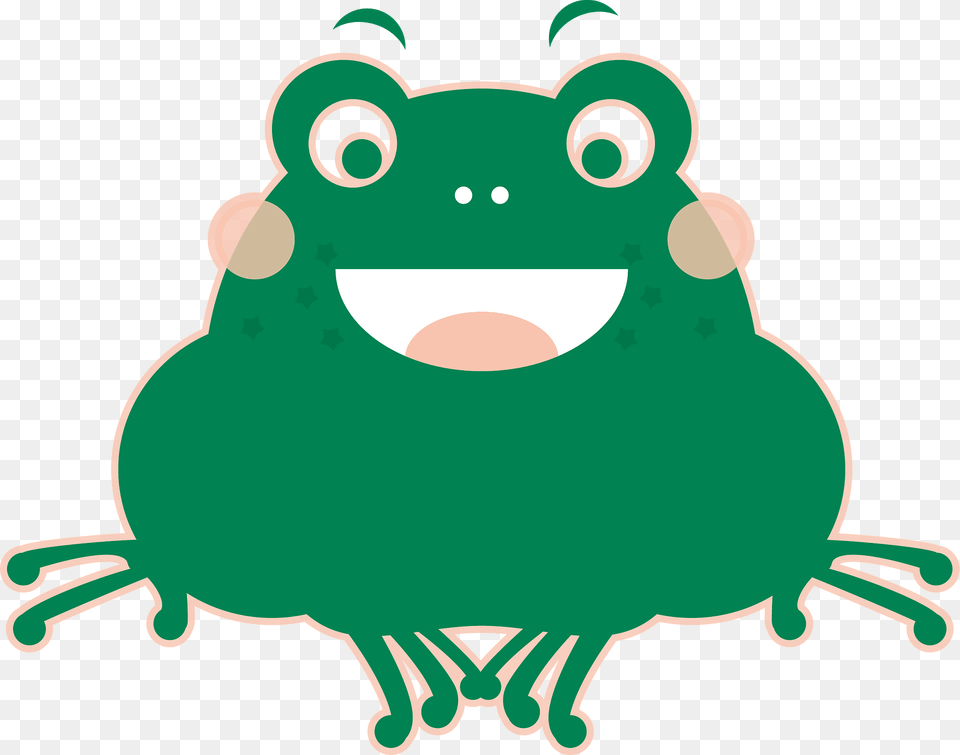 Happy Frog Clipart, Animal, Amphibian, Wildlife, Plush Png Image