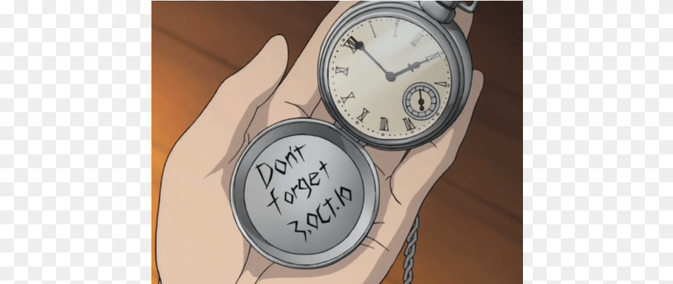 Happy Fullmetal Alchemist Day Don T Forget 3 October, Wristwatch, Arm, Body Part, Person Png Image