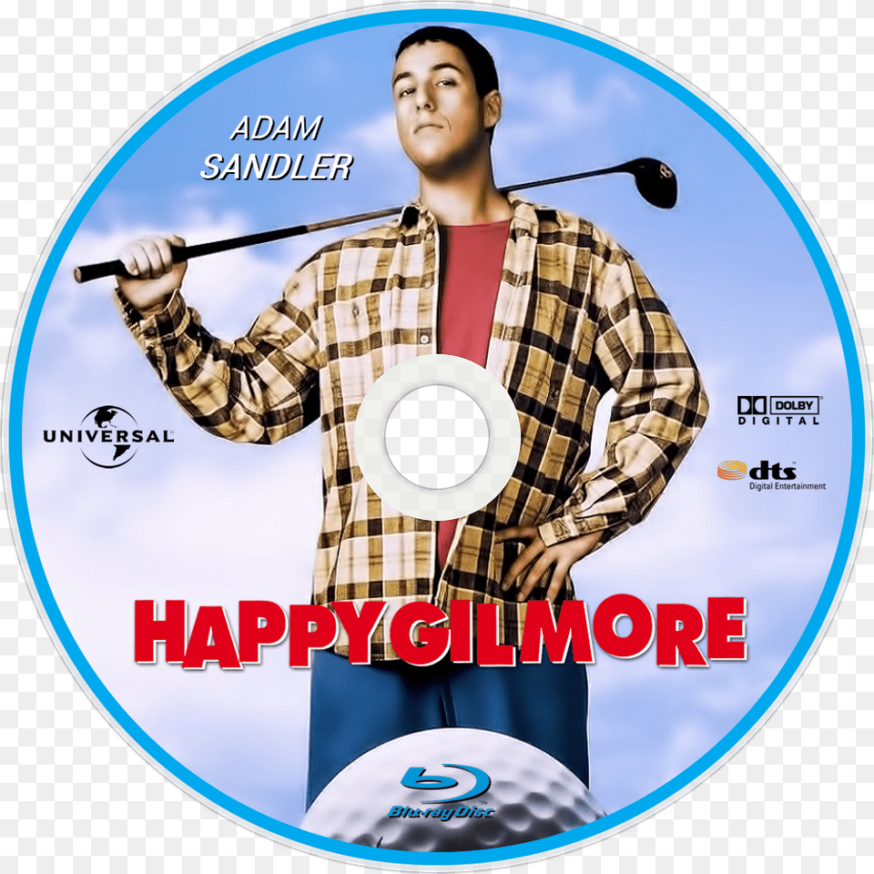 Happy Gilmore Movie Poster Happy Gilmore, Disk, Dvd, Adult, Male Free Png
