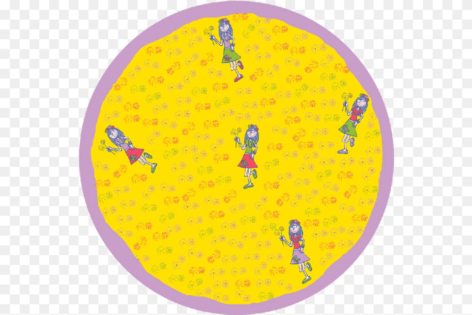 Happy Girl Round Placematclass Circle, Home Decor, Rug, Person, Baby Free Png Download