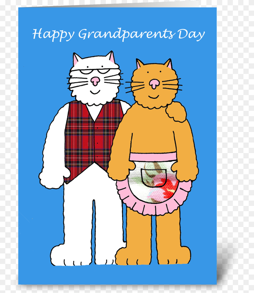 Happy Grandparents Day Cute Cats Happy, Book, Publication, Comics, Baby Png