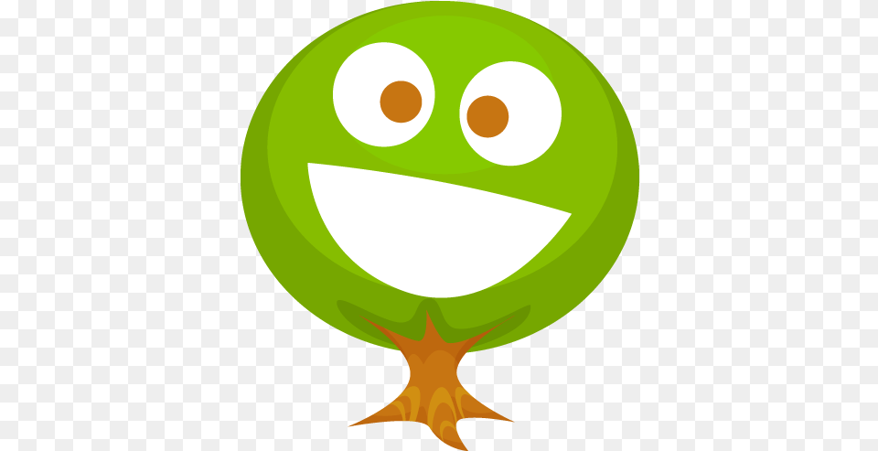 Happy Greenery Icon Set 512x512 4 File Download Vector Cartoon Happy Tree, Balloon Png