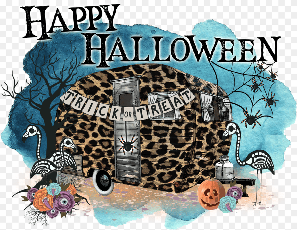 Happy Halloween 2 Image Leopard, Animal, Bird, Machine, Wheel Free Transparent Png