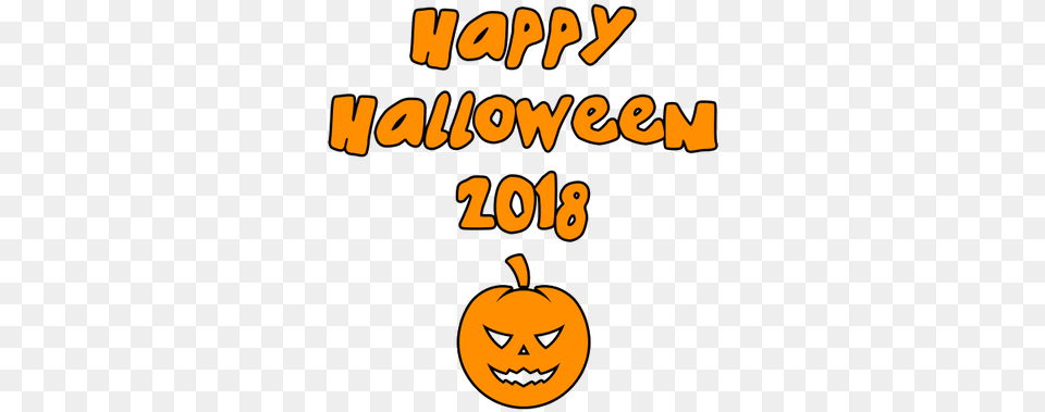 Happy Halloween 2018 Round Scary Pumpkin Halloween, Festival Free Png
