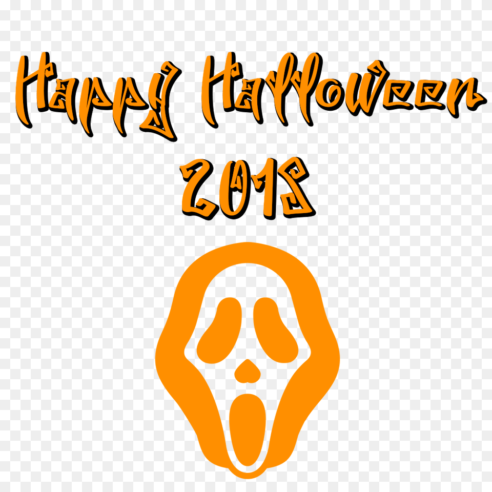 Happy Halloween 2018 Scary Font Mask, Person, Text Free Png