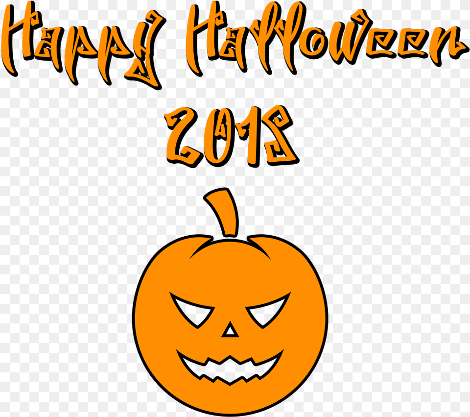 Happy Halloween 2018 Scary Font Round Pumpkin Pumpkin Happy Halloween, Festival Free Transparent Png