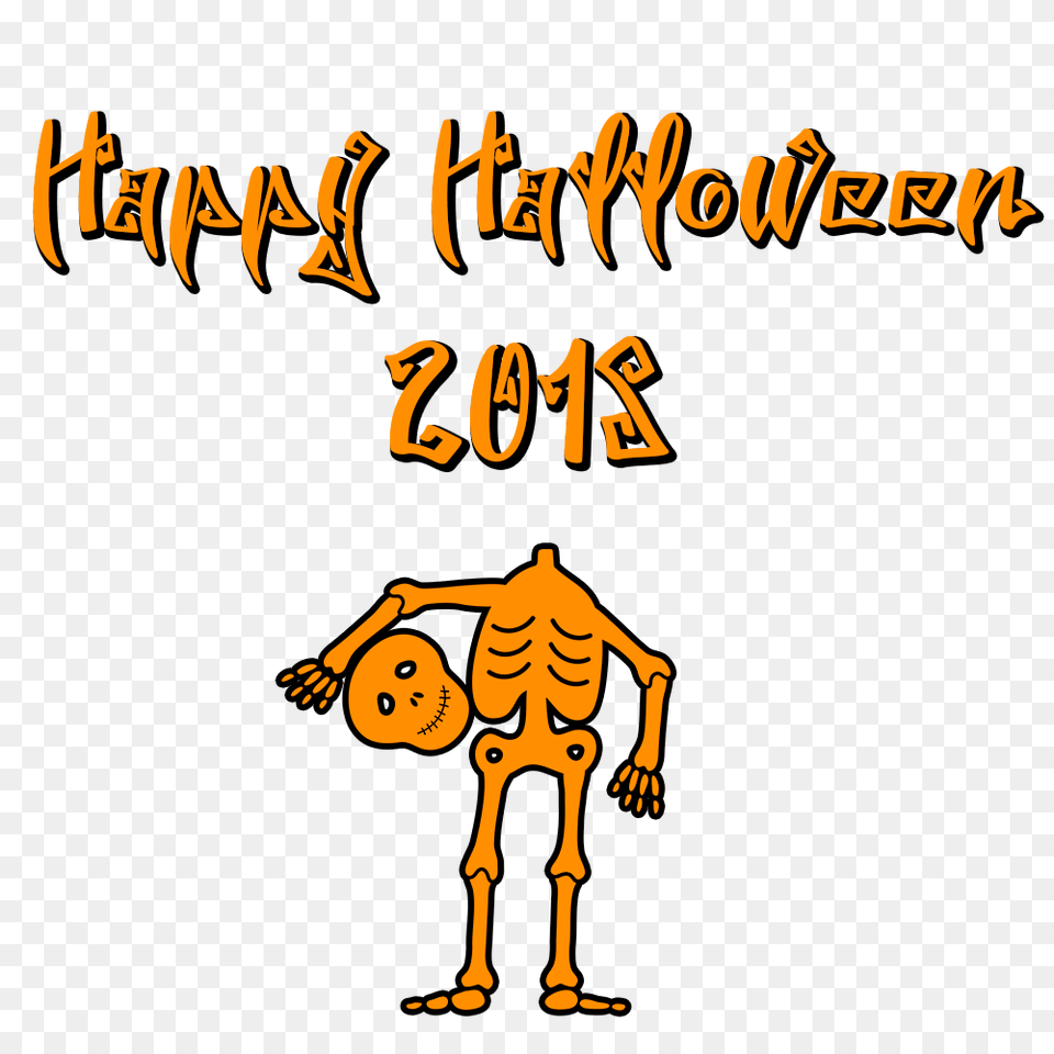 Happy Halloween 2018 Scary Font Skeleton, Baby, Person Png