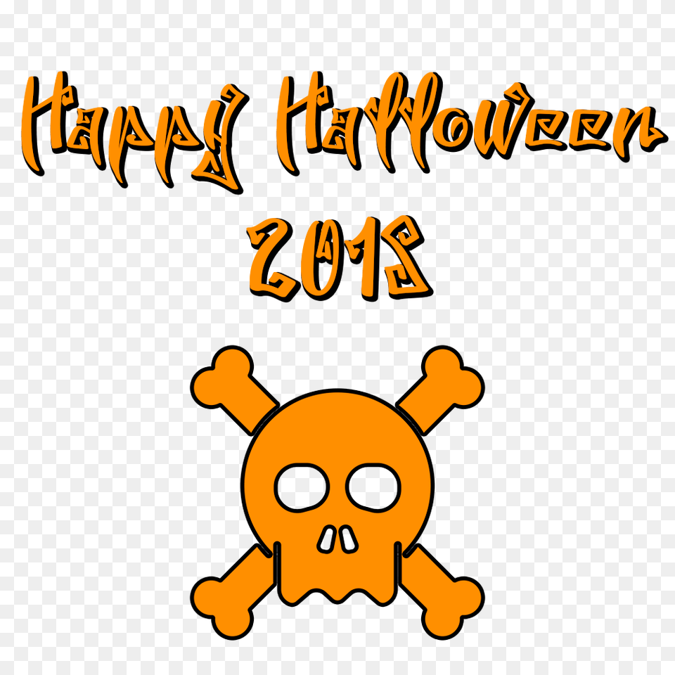 Happy Halloween 2018 Scary Font Skull, Animal, Bear, Mammal, Wildlife Free Png