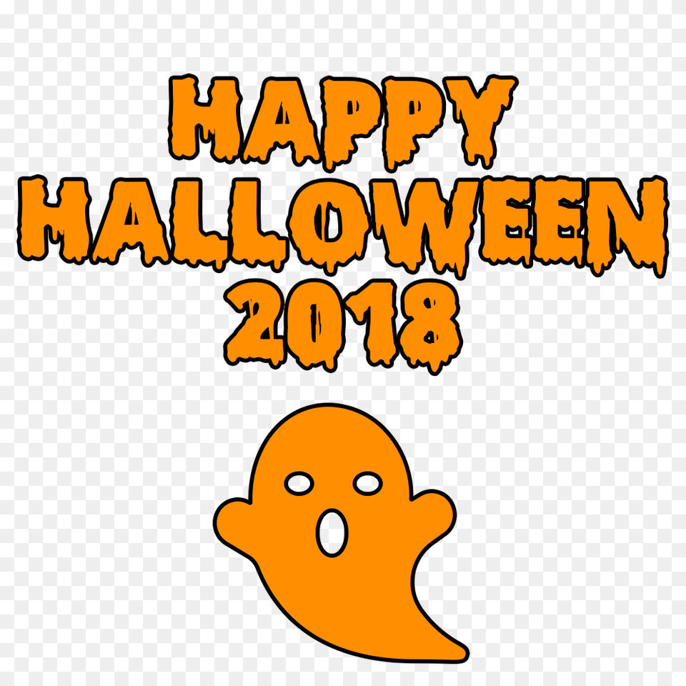 Happy Halloween 2018 Scary Ghost Bloody Font Free Png Download