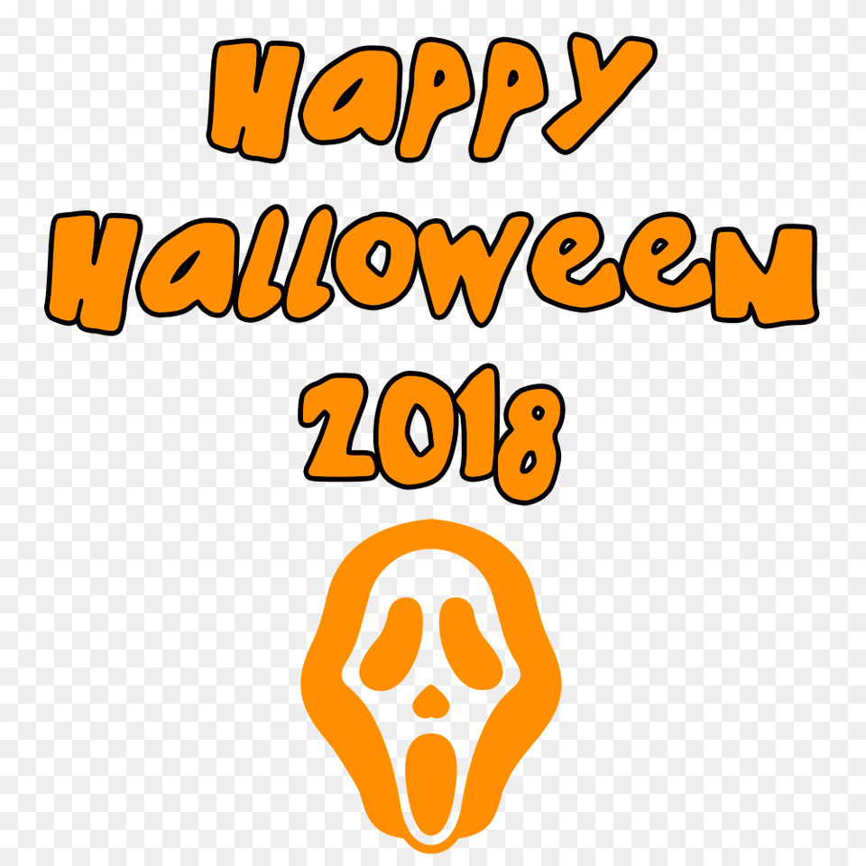 Happy Halloween 2018 Scary Mask, Text, Book, Person, Publication Free Png