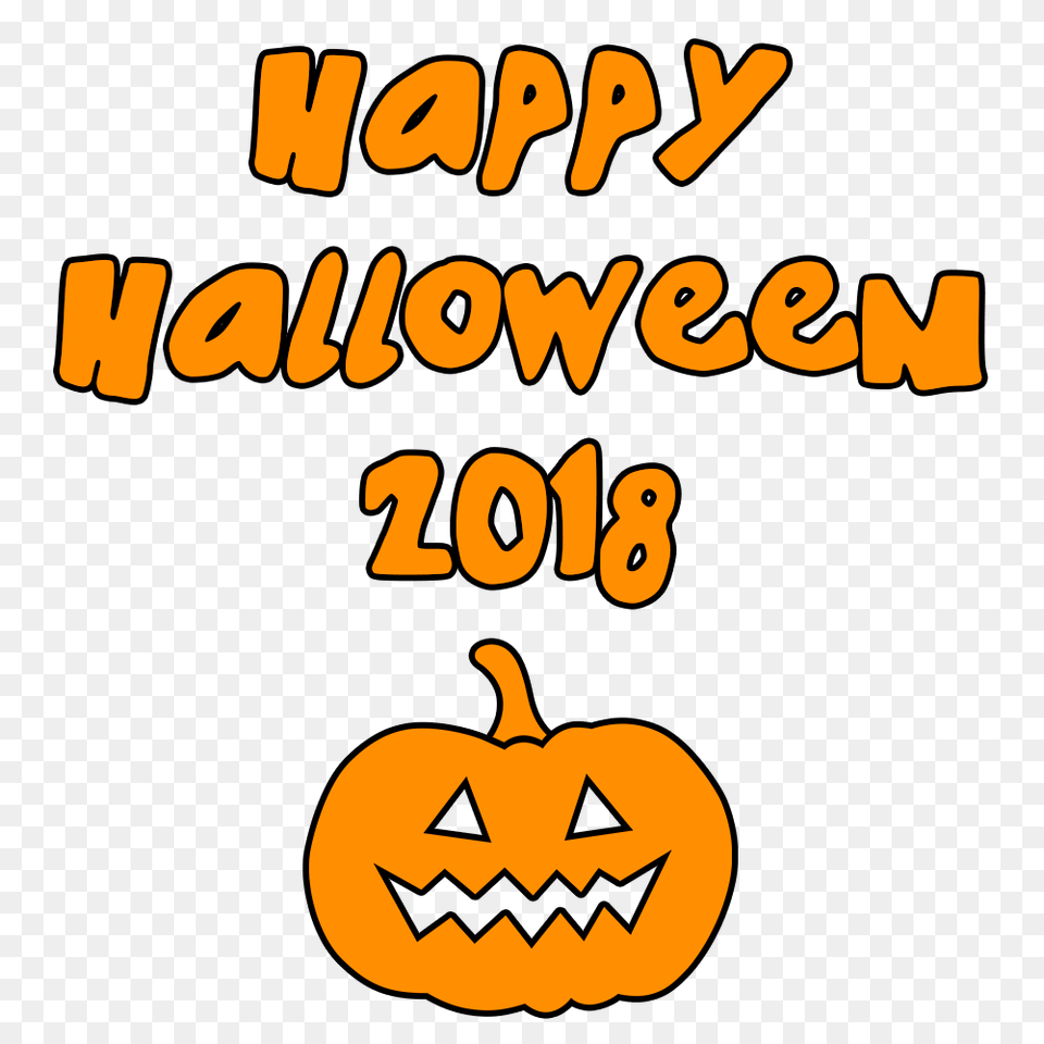 Happy Halloween 2018 Scary Pumpkin, Festival, Dynamite, Weapon Png Image