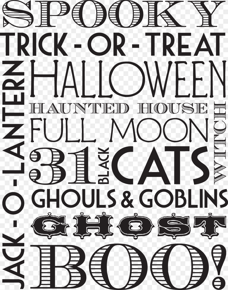 Happy Halloween, Text, Advertisement, Poster Free Png Download