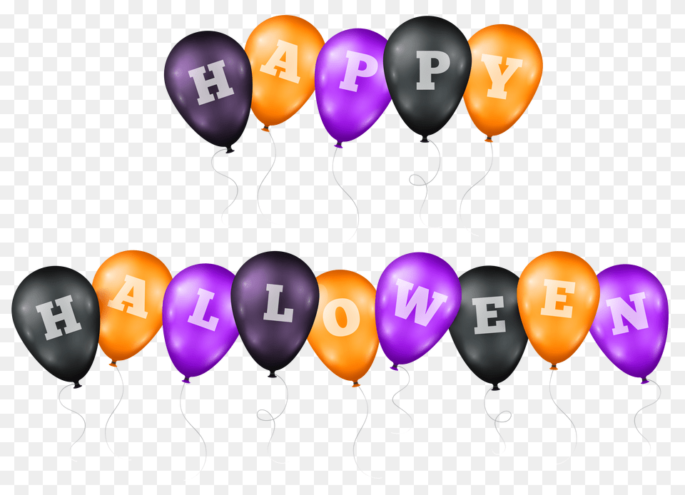 Happy Halloween Balloons Transparent Clip Art Gallery Png