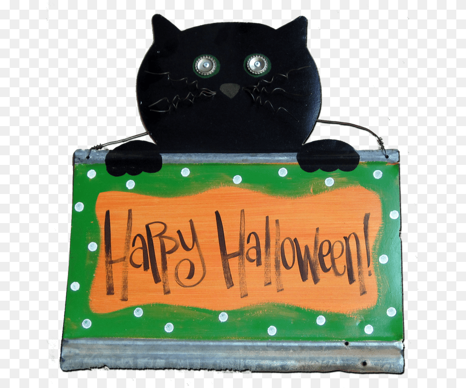 Happy Halloween Cat Black Cat, Birthday Cake, Cake, Cream, Dessert Free Transparent Png