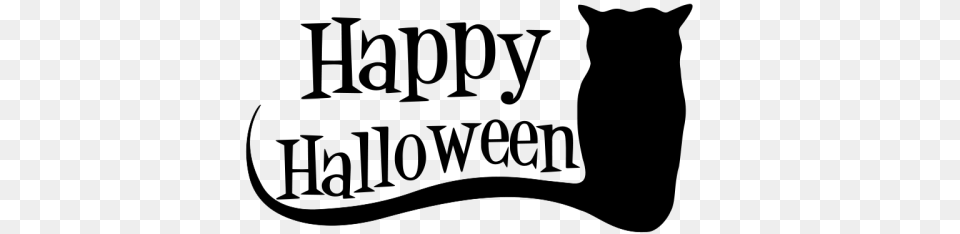 Happy Halloween Clip Art Happy Halloween Clipart Black, Animal, Cat, Mammal, Pet Png Image