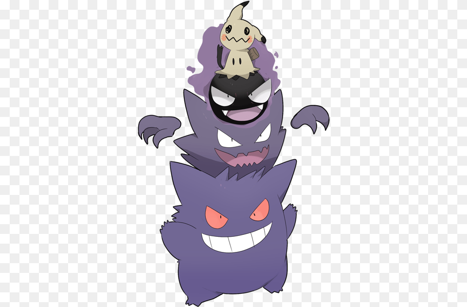 Happy Halloween Cute Gengar Haunter Mimikyu Full Size Gastly Haunter Gengar, Baby, Person, Cartoon Free Png Download