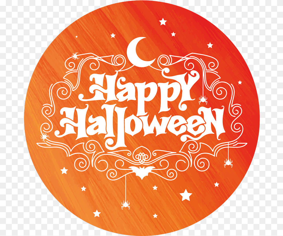 Happy Halloween Entrance Hall Vinyl Rug Dot, Logo, Disk, Text Free Transparent Png