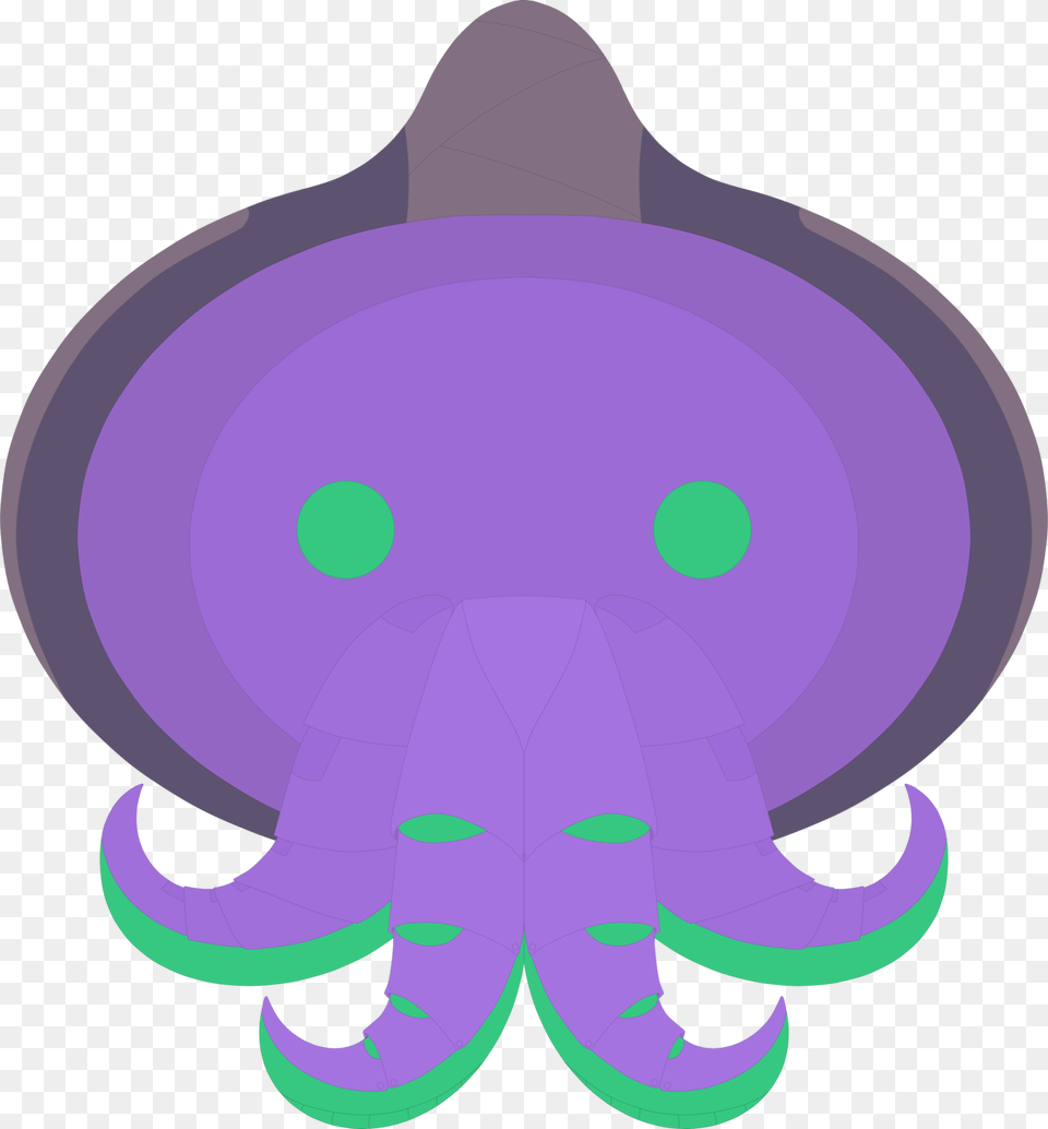 Happy Halloween From Pachimari Cultistcthulhu Zenyatta Cartoon, Purple, Animal, Sea Life, Invertebrate Png