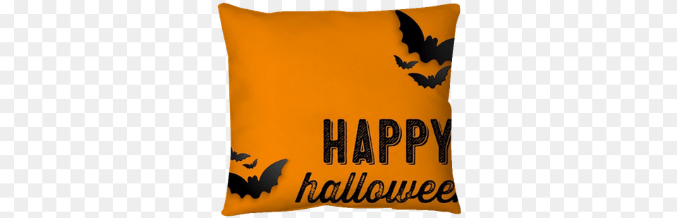Happy Halloween Ghost Bat Icon Background Pillow Cover U2022 Pixers We Live To Change Decorative, Cushion, Home Decor, Blackboard Png Image