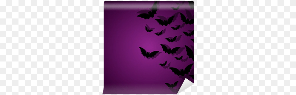 Happy Halloween Ghost Bat Icon Mat, Purple, Art, Graphics, Animal Free Png