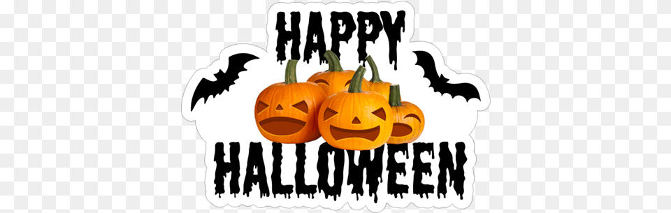 Happy Halloween Happy Halloween Clipart Black And, Food, Plant, Produce, Pumpkin Png