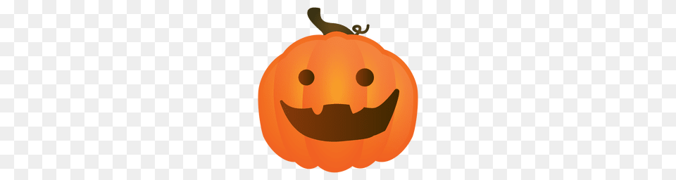 Happy Halloween Pumpkin, Food, Plant, Produce, Vegetable Free Transparent Png