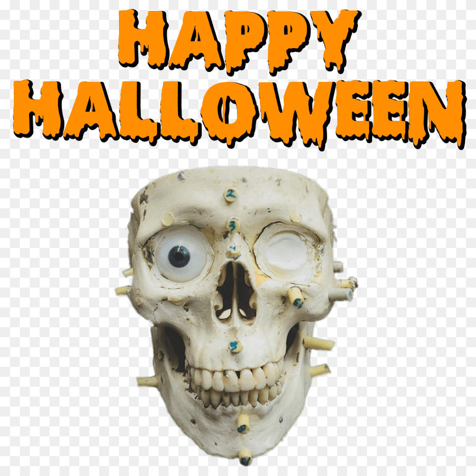 Happy Halloween Skull, Face, Head, Person Free Png Download