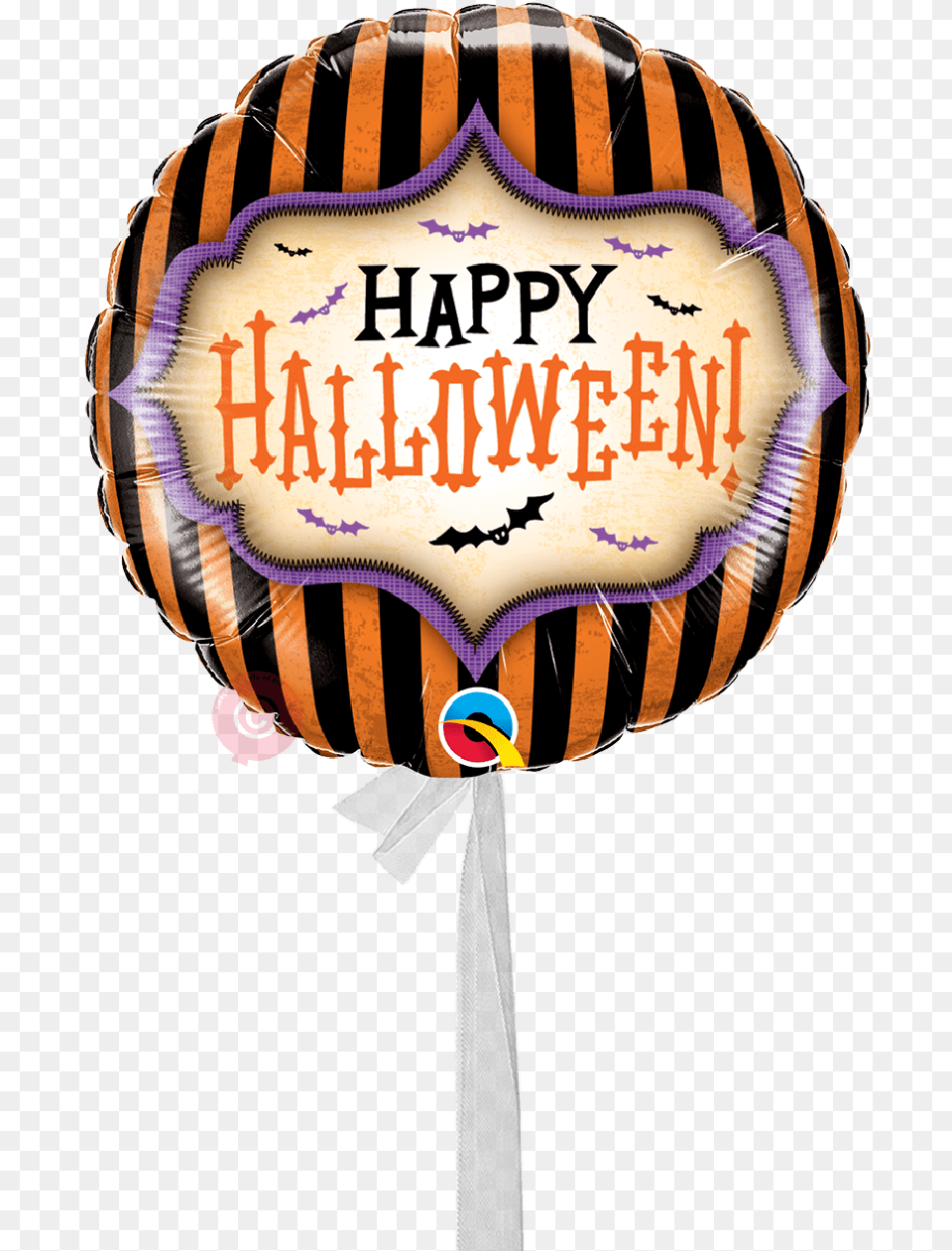 Happy Halloween Spooky Bats Single Balloons Halloween Balloons Qualatex 2018 Foil, Candy, Food, Sweets, Person Free Png